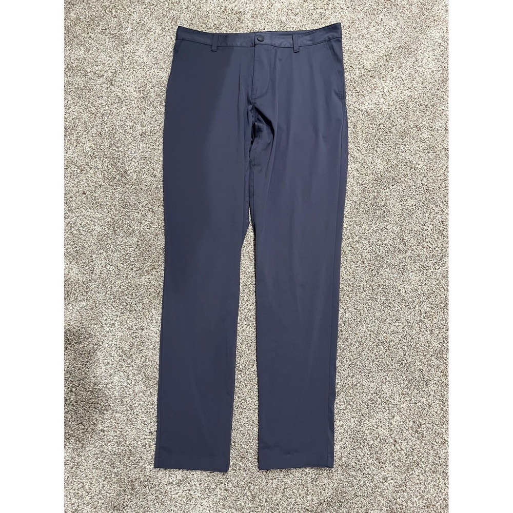 Rhone Commuter Pants Mens 34 Navy Blue Slim Fit Technical Performance Trousers